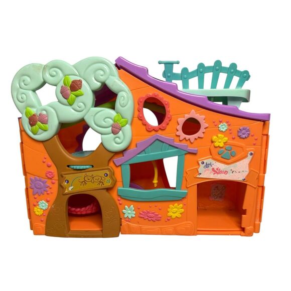 Littlest Pet Shop LPS Orange Clubhouse Treehouse Playset 2007 - Picture 1 of 6